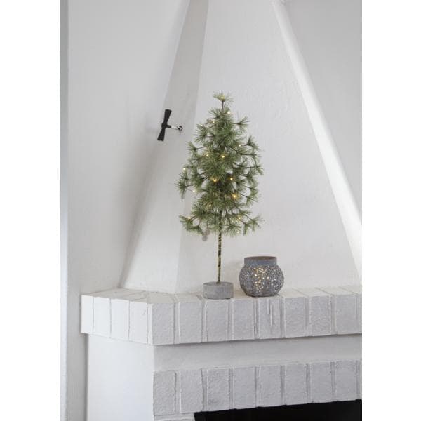 Dekorationsträd / Gran Pine m belys 60cm Green
