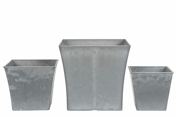 Kruka Utomhus Vipp Ljusgrå 3-pack – 13/15/22 cm | A Lot Decoration Light grey