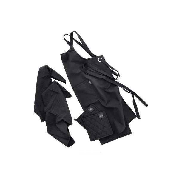 Pillivuyt förkläde/textilset Svart 5 delar Black