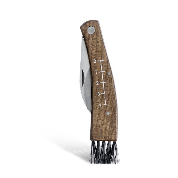 Svampkniv med fodral Sagaform Brown