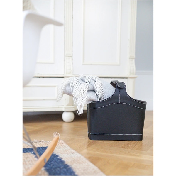 Betti Läderkorg Black