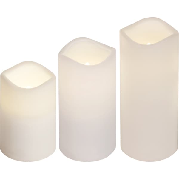 Blockljus Paul 3-pack Inne/Ute LED Vit