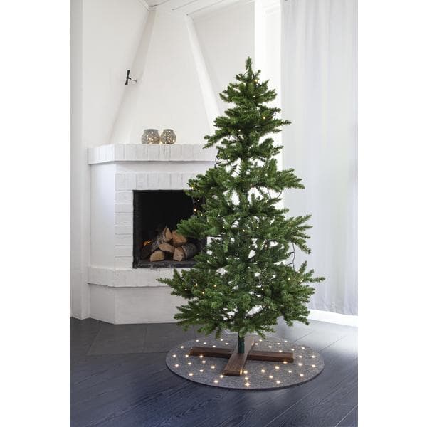 Julgransmatta Granne m LED belysning Startrading Grey