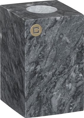 Ljusstake Marmo 2 storlekar marmor Black 8 cm