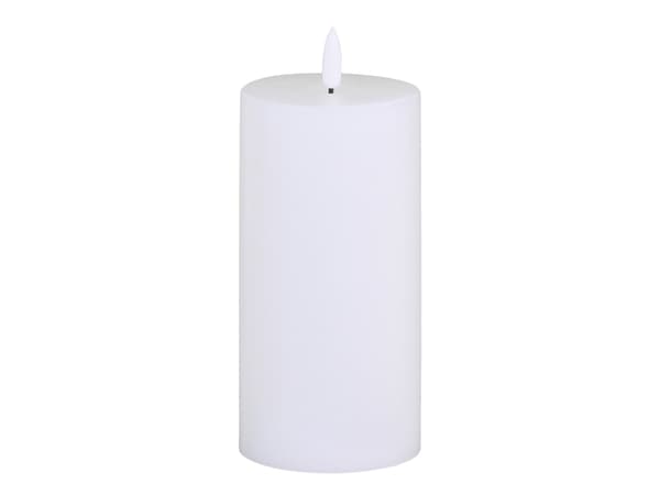 Blockljus LED inkl batteri H15/Ø7,5 cm Taupe