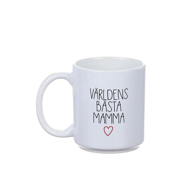 Mugg Världens Bästa Mamma - Morsdag Vit