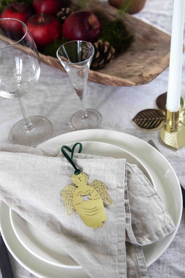 Hänge Stig L Gingerbread Angel Guld