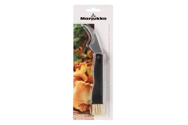 Svampkniv fällbar med borste Marjukka Black