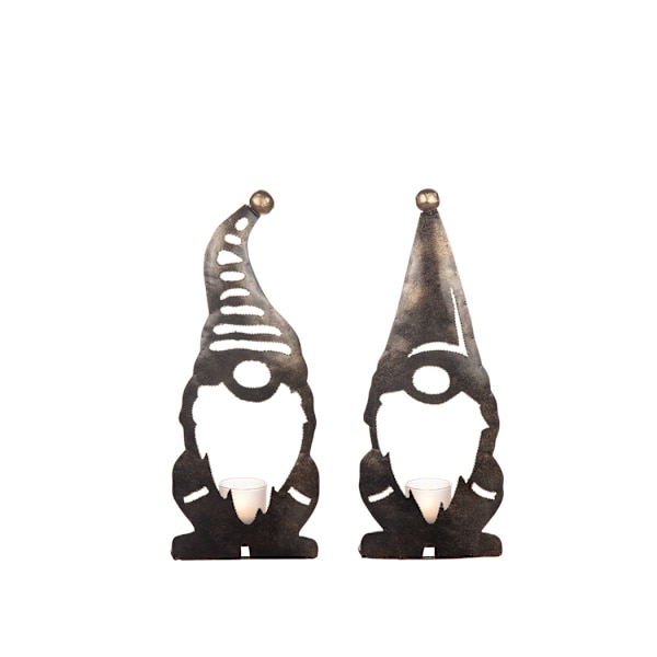 Ljuslykta Tomte Different Design AntiqueBrass 20 cm