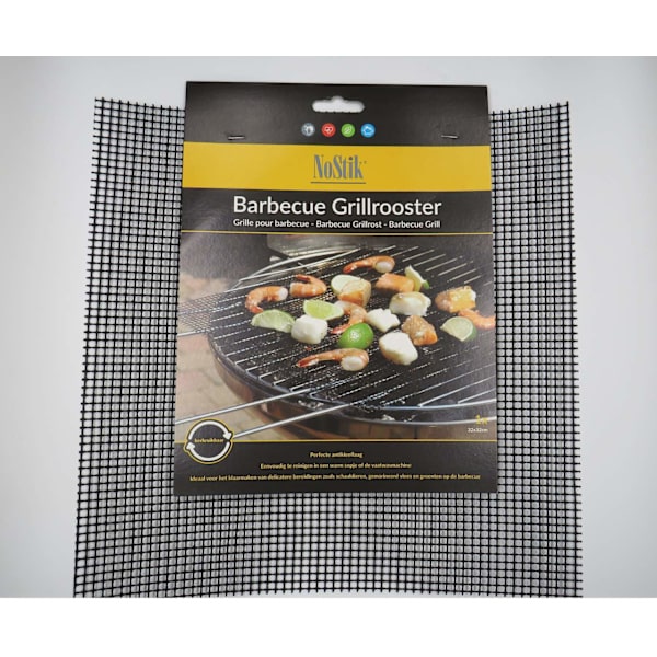 BBQ Grillnät/Grillmatta NON-STICK 32X32 CM Black