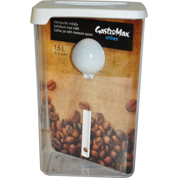 Kahvipurkki, jonka mitat ovat 1,6 L Gastromax White 1,6 L