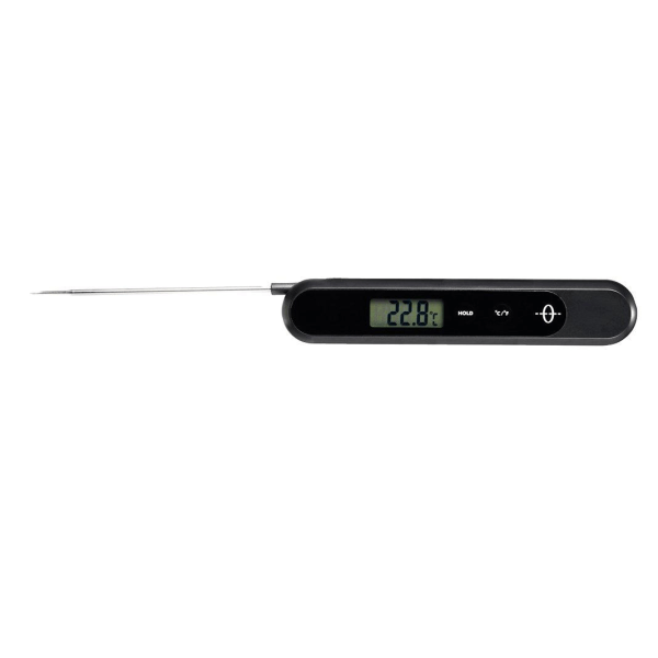 Stektermometer Stacy Svart Digital 18 cm ihopfällbar Dorre Svart