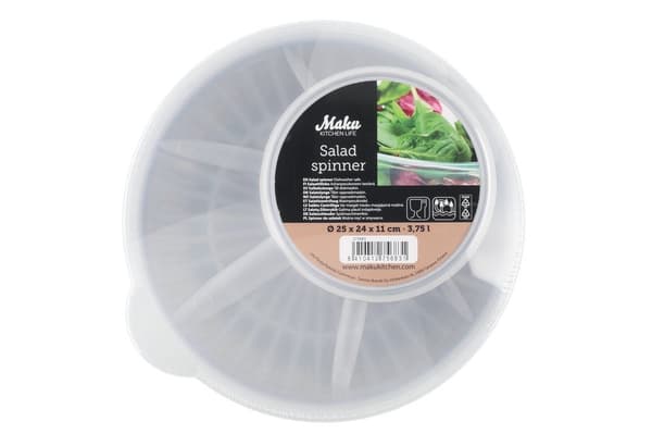 Salladsslunga 3,75L  Maku Kitchen Life Transparent