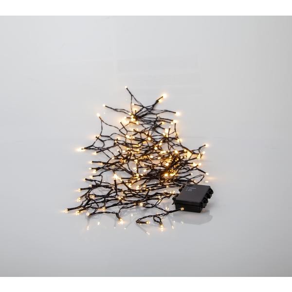 Ljusslinga Akku LED 160 lampor 11,2 m Black