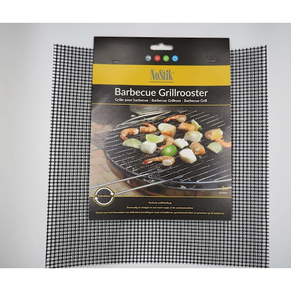 BBQ Grillnät/Grillmatta NON-STICK 32X32 CM Black