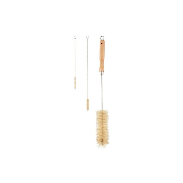 Flaskborste 3-pack – Rengör flaskor & sugrör | Maku Nature