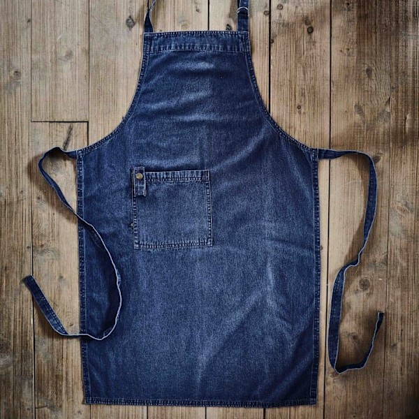 Förkläde/ krögarförkläde Denim bomull Blue