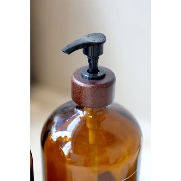 Glasflaska med pump 500 ml – Duschtvål | Chic Antique Brun