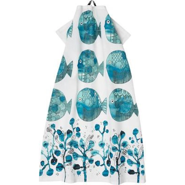 Håndklæde Retrofish Aqua Cult Design Turquoise