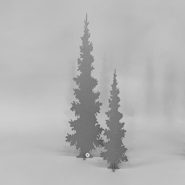 Gran / Vinter jul dekoration 37 cm Vit