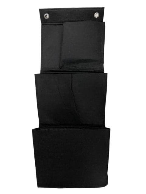 Planteringsfickor/vägg 3 fack 60x22 Svart