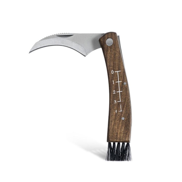 Svampkniv med fodral Sagaform Brown