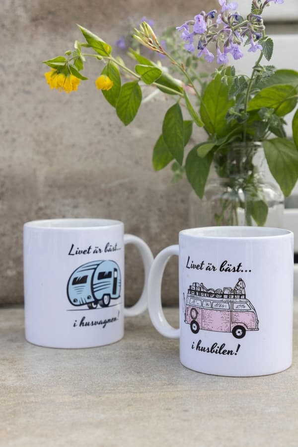Mugg Livet är bäst i Husbil - Husvagn White Husbil