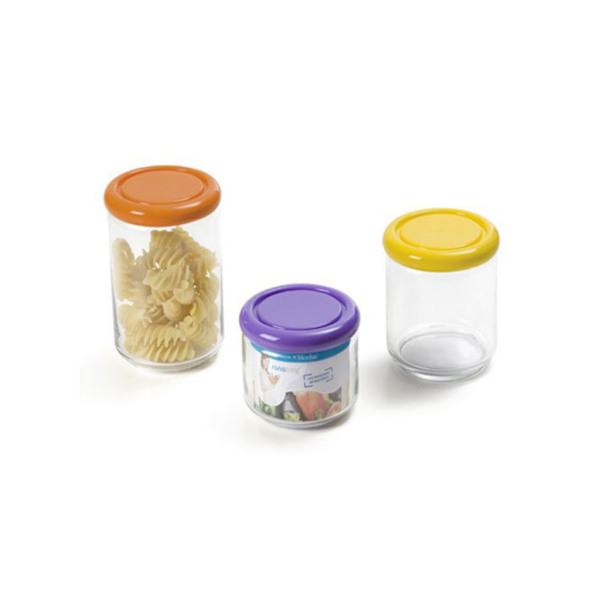 Sanaliving Förvaringsburk Rund set 3 delar Multicolor
