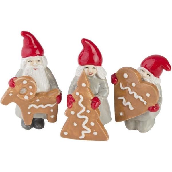 Gingerbread elves minisar 3-pack Cult Design Red Pepparkaks tomtar