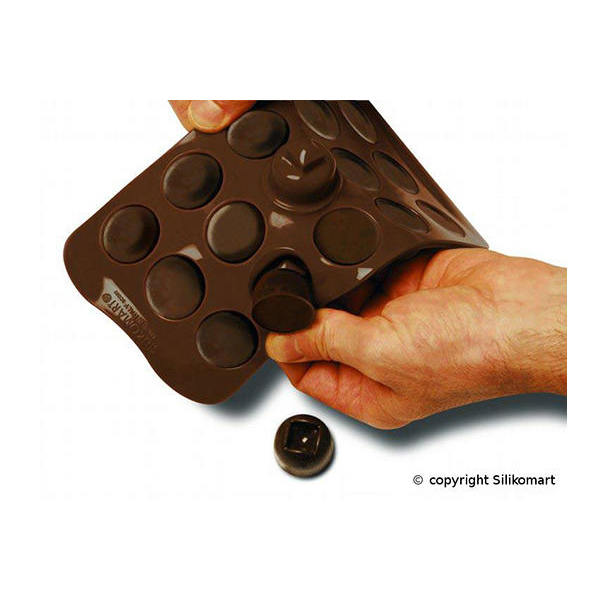 Silikomart Easy Choc Pralinform Spoon Brown