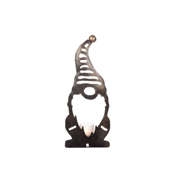 Ljuslykta Tomte Different Design AntiqueBrass 20 cm
