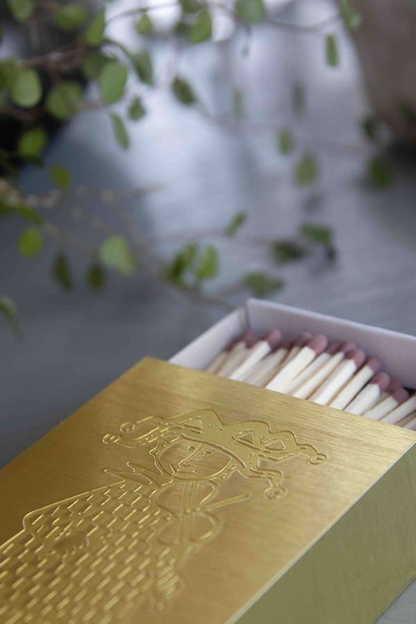 Tändsticksfodral Stig L Karneval Mässing Guld