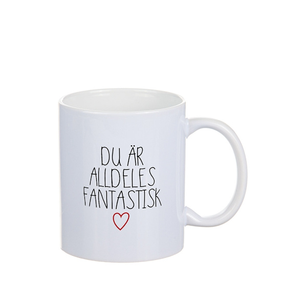Mugg Kärlek  - 3 olika texter White Älskar dig