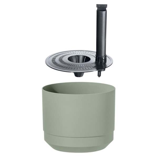 Kruka m långtidsbevattn. ø 25cm Grön Paulina Green