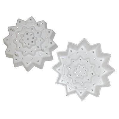 Äggostform - portion 4 pack, 10 cm White Äggoststjärna