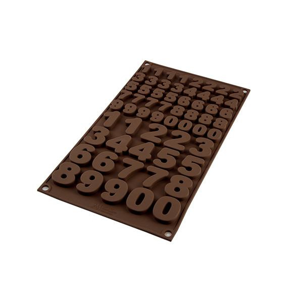 Form Choco 123 Silikomart Brun