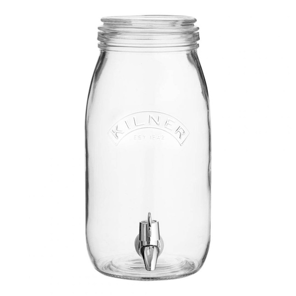 Dispenser 3 liter glas m kran Kilner Kristall