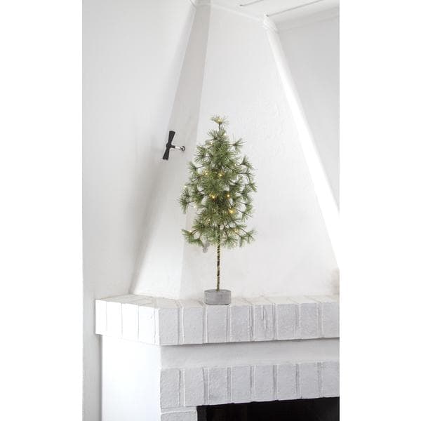 Dekorationsträd / Gran Pine m belys 60cm Grön