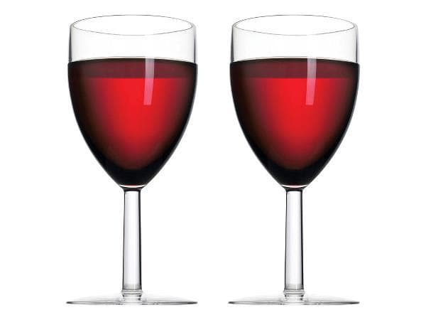 Vinglas 300ml 2-pack Klar plast Rosti Mepal Transparent