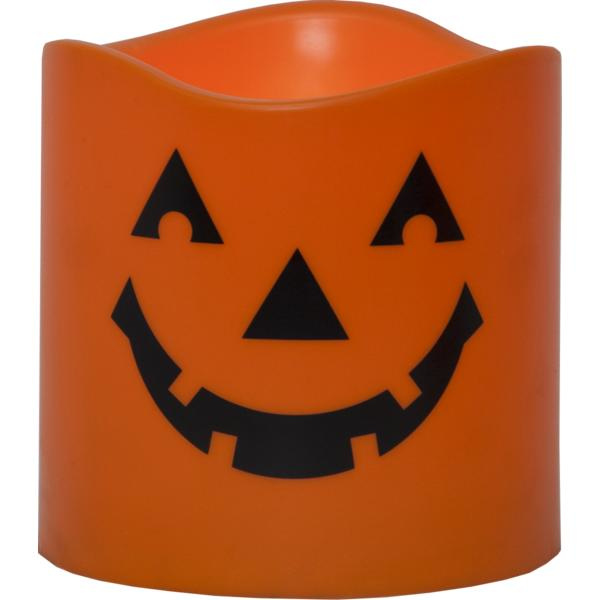 Hallowen LED Blockljus XL  15x15x15 Orange