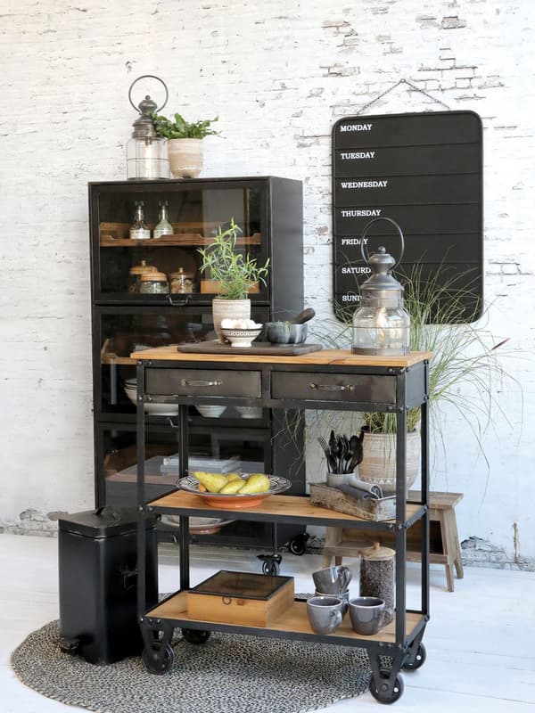 Trälåda m 5 fack Le Maison Chic Antique Brown