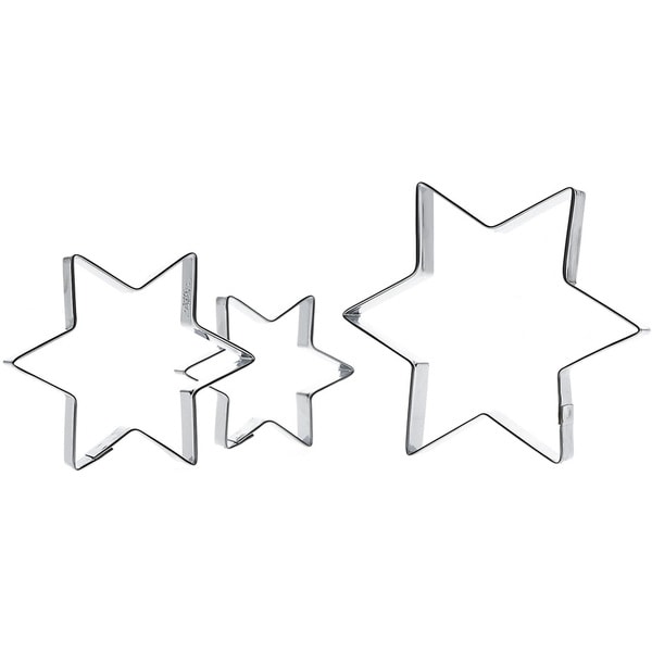Kakmått Stjärnor 3 delar Gastromax Silver Stjärnor