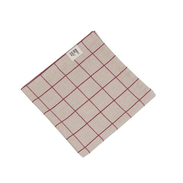Axel Tygservett Röd 6-pack 45x45 cm Red