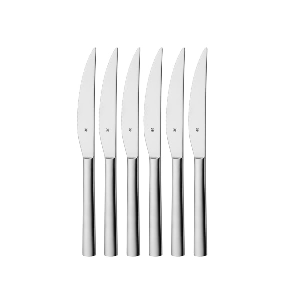 WMF Nuova steakkniv 6 st. blank stål - 23 cm SilverGrey 23 cm