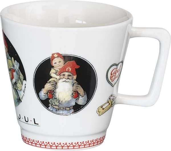 Jennys Glöggmugg Tomten 2-pack Cult Design White
