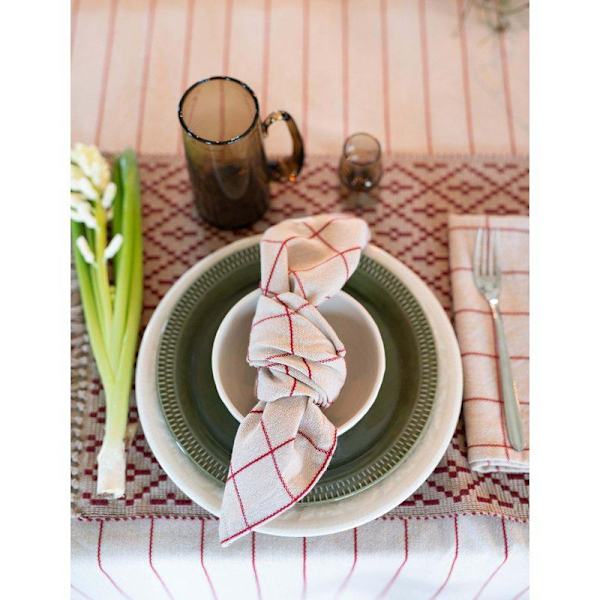 Axel Röd Servett 6-pack 45x45 cm Röd