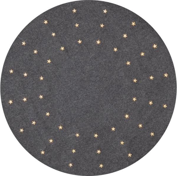 Julgransmatta Granne m LED belysning Startrading Grey
