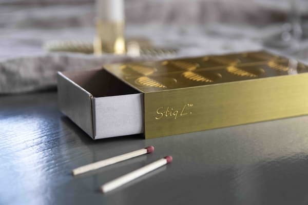 Tändsticksfodral Stig L Berså Guld Guld