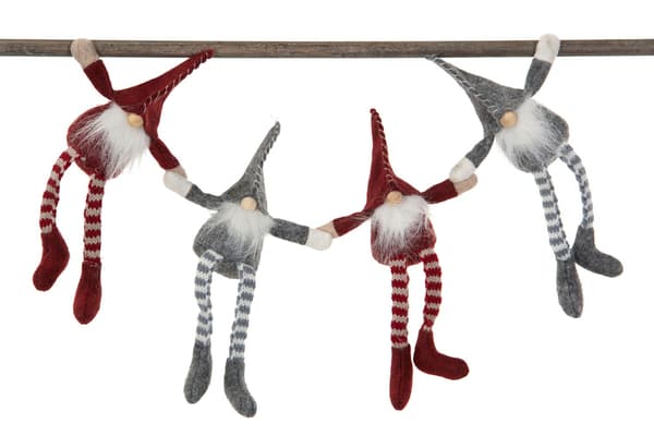 Tomte Sittande 18 cm A lot Decoration Red