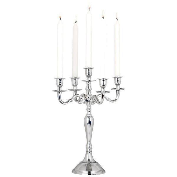 Kandelaber/ ljusstake 40 cm Dorre Silver 40 cm